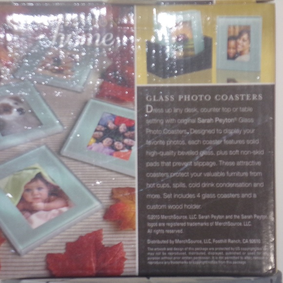 Sarah Peyton glass photocoasters - Picture 2 of 4